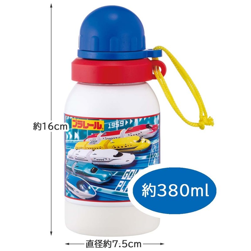 Skater Stainless Bottle 380ml Single Layer Health Drink Bottle Plarail