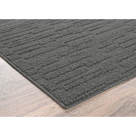 Pixel Cinder Gray 6 Ft. X 9 Ft. Area Rug by Garland Ideal for Living Rooms & Hallways, Stylish & Durable for High-Traffic Areas