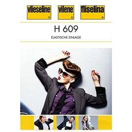 Vlieseline 229277 H609 Bügeleinlage, Weiß, 75 cm x 100 cm