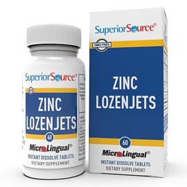 Superior Source Zinc Lozenjets Nutritional Supplements, 60 Count                                                                                      