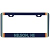 Nelson Nebraska Car Metal License Plate Frame Retro Design