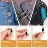 Phinus Lock Combo, Total 21PCS Clips Anti-Theft, S Shaped Zipper