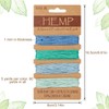 16 Colours Thread Cord Multicoloured Flax, Natural Rope for Crafts