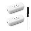 APOMOONS Inline Cord Switch 2 Pcs Torpedo Switch 2 or