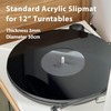 Turntable Mat Record Platter Slipmat: Acrylic Record Player Platter Vinyl
