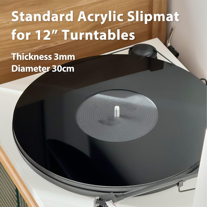 Turntable Mat Record Platter Slipmat: Acrylic Record Player Platter Vinyl