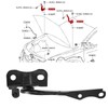 XUKEY 2pcs Hood Hinge Set Compatible with Toyota Corolla 2009-2013