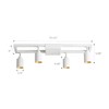 VidaLite Shura - Square 4-Light White Integrated LED Ceiling Light