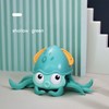 Kids Crawling Octopus Toy Light Up Moving Clockwork Cartoon Animal