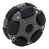 58mm Plastic Omnidirectional Wheel, Gray Black, Excellent Load Stability, Plastic