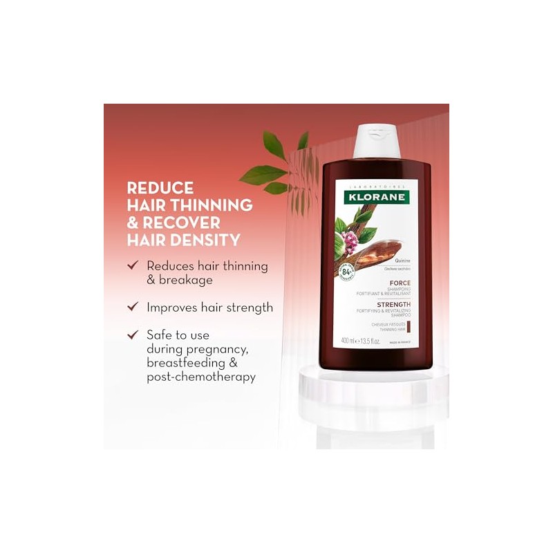 Klorane Shampoo with Quinine and B Vitamins for Thinning Hair,
