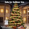 btfarm 12M 120LED Christmas Ribbon Fairy Lights with Remote, Christmas