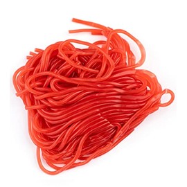Bayside Candy Licorice Laces Collection - Licorice Candy - Shoestring Candies - Chewy Strings - Juicy Laces (Red Strawberry Licorice Laces, 1LB)