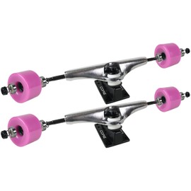 Longboard Skateboard Trucks & Wheels Combo 76mm Purple