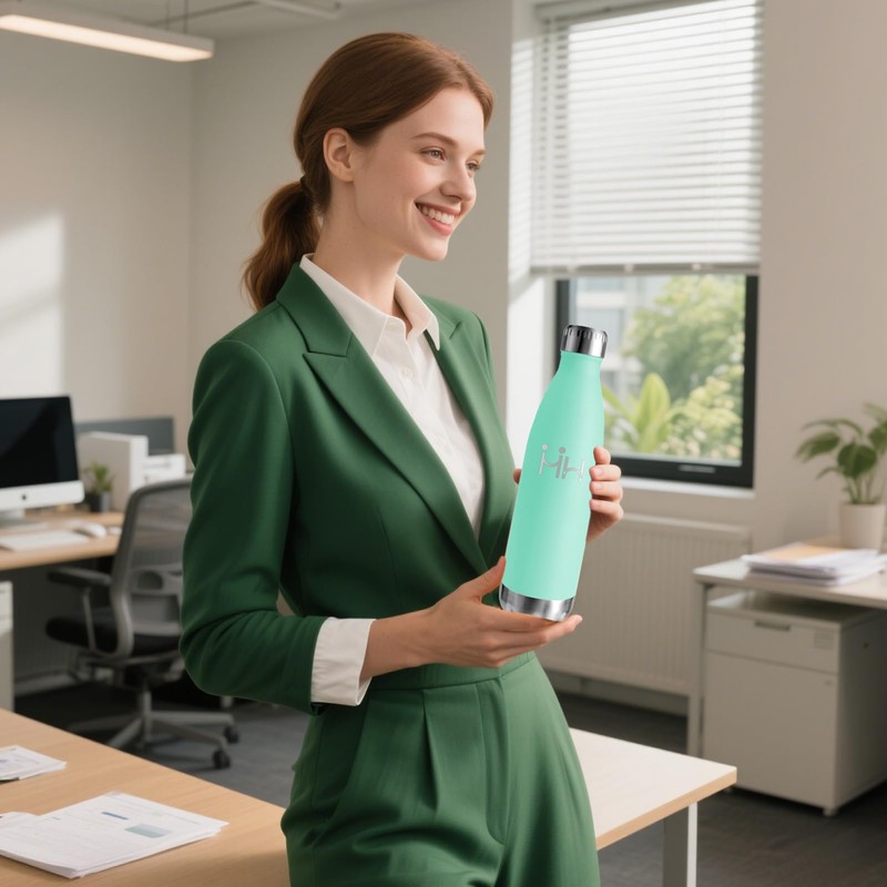 Drinking Bottle 0.5 Litre Stainless Steel Drinking Bottle Leak-Proof 24