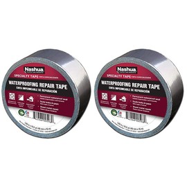 Nashua 361-11 Foil Tape for Waterproofing Repair, 11 mil Thick, 10 m Length, 48 mm Width, Aluminum (2)