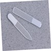 Minkissy 2pcs Professional Crystal Nail File Double-Sided Glass Nail Polishing
