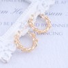 Cimenexe Bohemian Hoop Stud Earrings Gold Cuban Chain Hoop Earrings