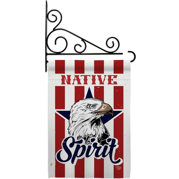 Native Spirit Garden Flag - Set Wall Holder Country Living