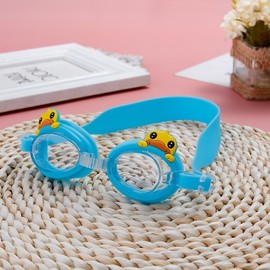 Kids' Cartoon Crab Swim Goggles - Waterproof Anti-fog for Boys & Girls Free Size / Cartoon Swim Goggles [Swan] 15ea