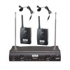 EMB VHF EBM51L Professional Dual Wireless Lavalier Microphone System