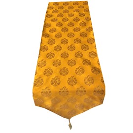 PINK PARROT Vireo-Designer Dupion Silk with Print-Table Runner (12 x 70 Inch)