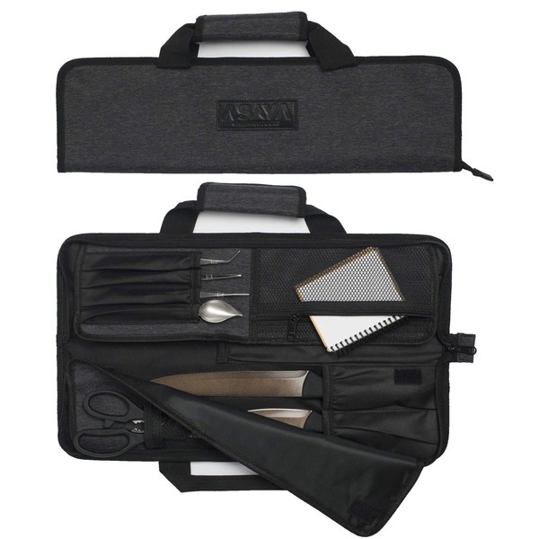Asaya Chef Knife Roll Bag - 12 Pockets for Knives