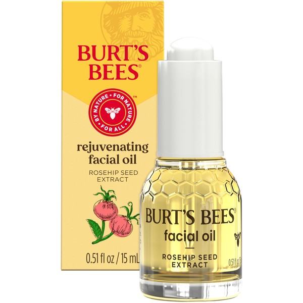 Burt's Bees Gua Sha Face Oil With Rosehip Seed Extract,