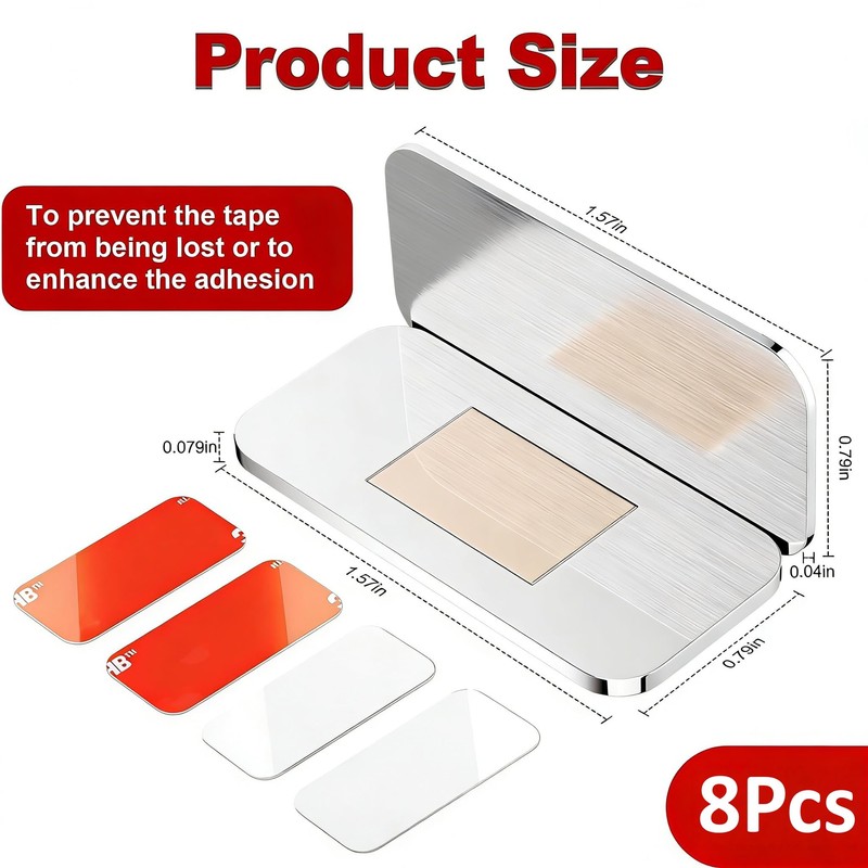 Magnetic Cabinet Door Catch,No Drill Adhesive Drawer Magnets to Stay