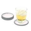 Spectrum Diversified Cora Bubble Coasters (Set of 4), Gray