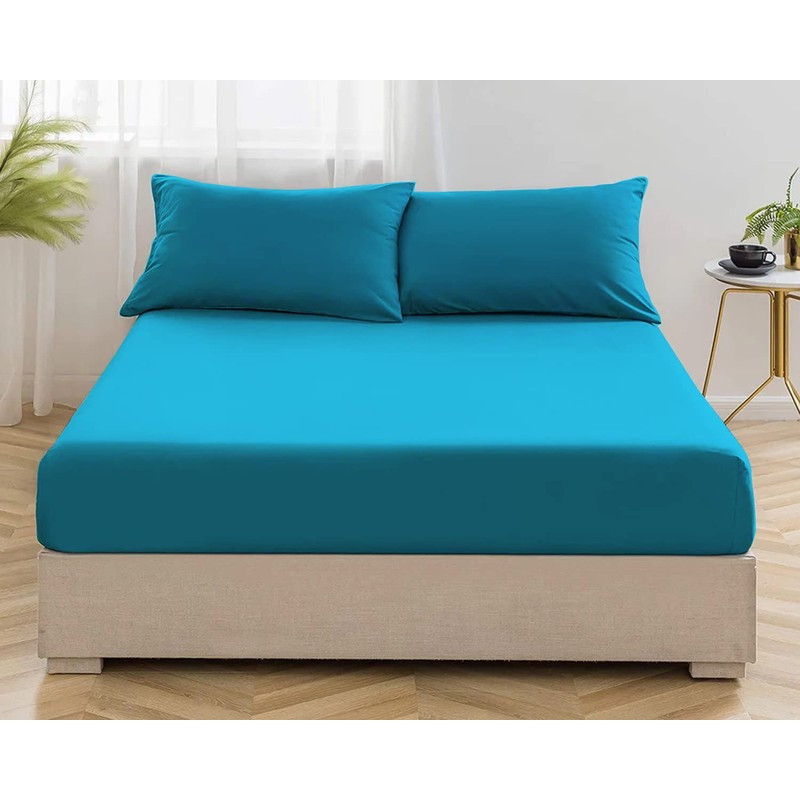MistyMorning Fitted Sheet, Soft & Premium quality Bedding & Linen,