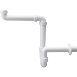Haas 4842 5/4 "x 40 mm space-saving siphon, white