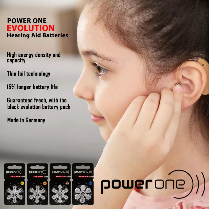 Power One EVOLUTION Size 312 Hearing Aid Batteries (60 Pack)