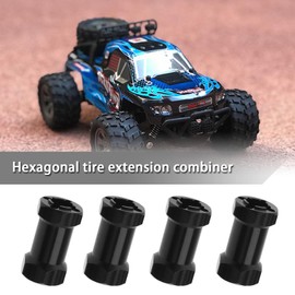 12mm RC Hex Adapter 25mm RC Extension Wheel Hex Hub Metal Driver Adapter 25mm Extension Compatible with Axial Scx10 Rc4wd D90 1/10 RC Crawler Car