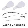 40Pcs Instant Invisible Face Stickers Neck Eyes Double Chin Tight V Shape Tape Makeup Facelifting Patch, White / 40Pcs 인스턴트 보 않는 얼굴 스티커 목 눈 이중 턱 트 V 모양 테이프 메이크업 Facelifting 패치, White