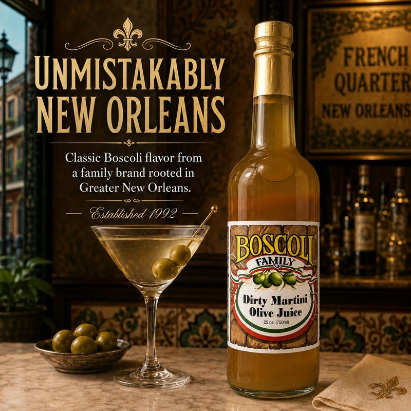 Boscoli Family Dirty Martini Olive Juice, 25 oz.