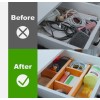 ANTOWIN 8 ANTOWIN Bamboo Drawer Divider Organizer 13”-17” Adjustable Separators