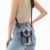 HOXIS Clear PVC Saddle Crossbody Bag for Stadium Approved Womens