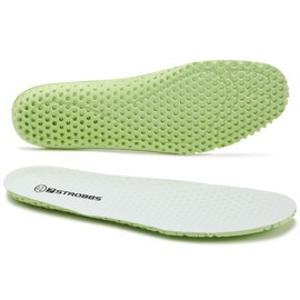 7STROBBS Thin Breathable Insoles for Women, Lightweight Replacement Cushion Shoe Inserts for Sneakers Work Shoes, Soft Sweat Absorbing Innersole Shoe Pads, White US7/8
