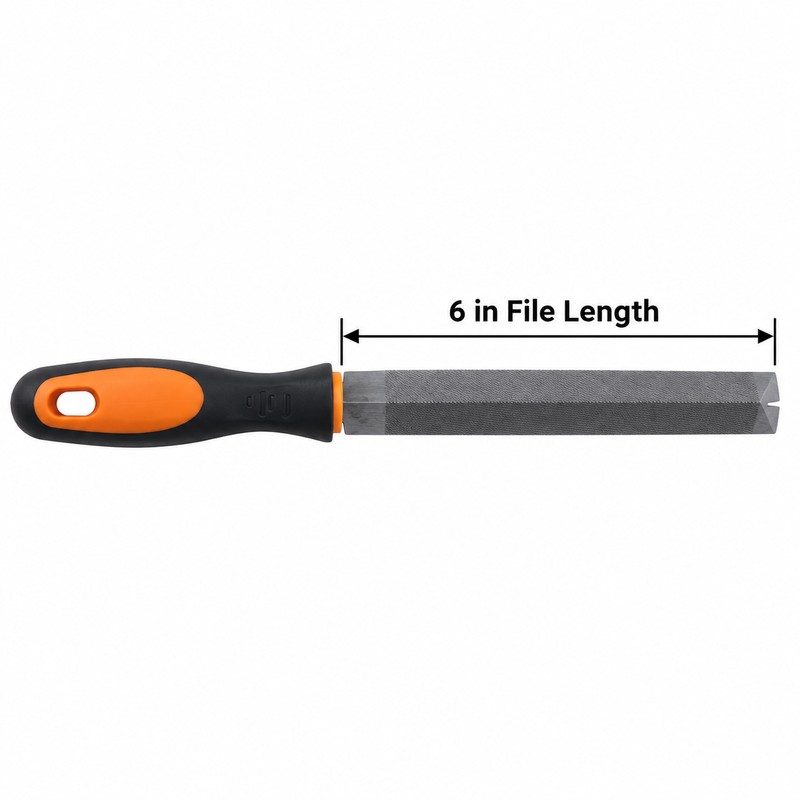 6-Inch Diamond Rhombic Saw File – Triangle Bearing Steel Sharpening