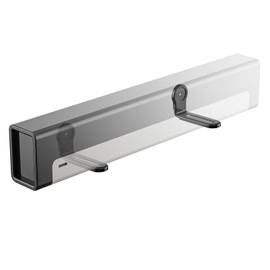 WALI Center Channel Speaker Wall Mount, Universal Soundbar Wall Mount Bracket Hold up to 33 lbs, Arms Extend from 5.1 inch (SLK203), Black