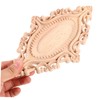 BIUDECO Strong Structure Wooden Applique Oval Door Center Flower Sheet
