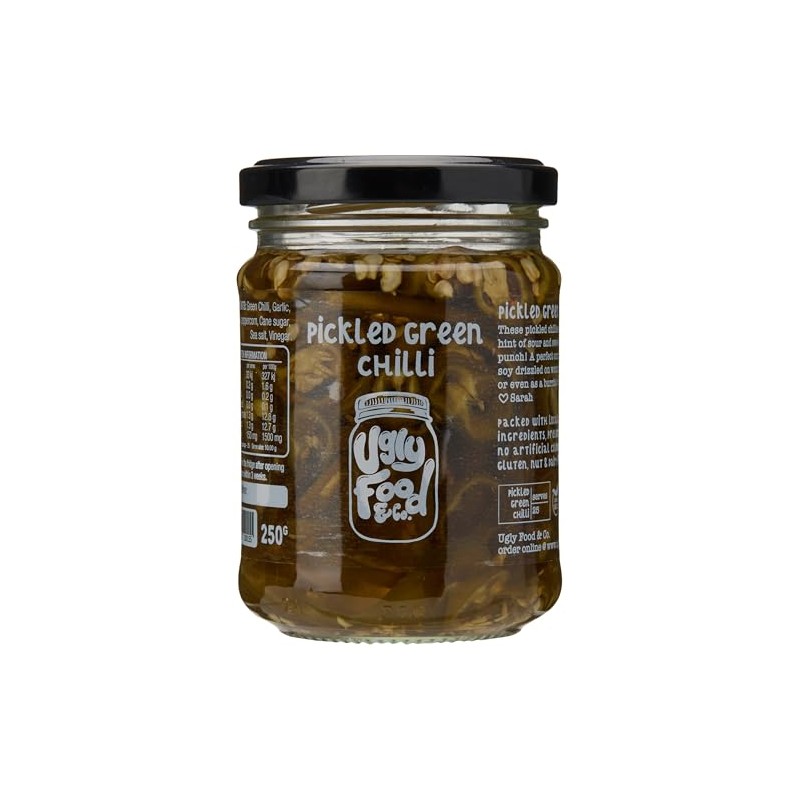UGLY FOOD AND CO - Pickled Green Chilli, 250g