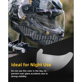 Soman R420 Helmet Visor Replacement, R420 Face Shield Alternatives Compatible with R420 Helmet UV Protection (Transparent)