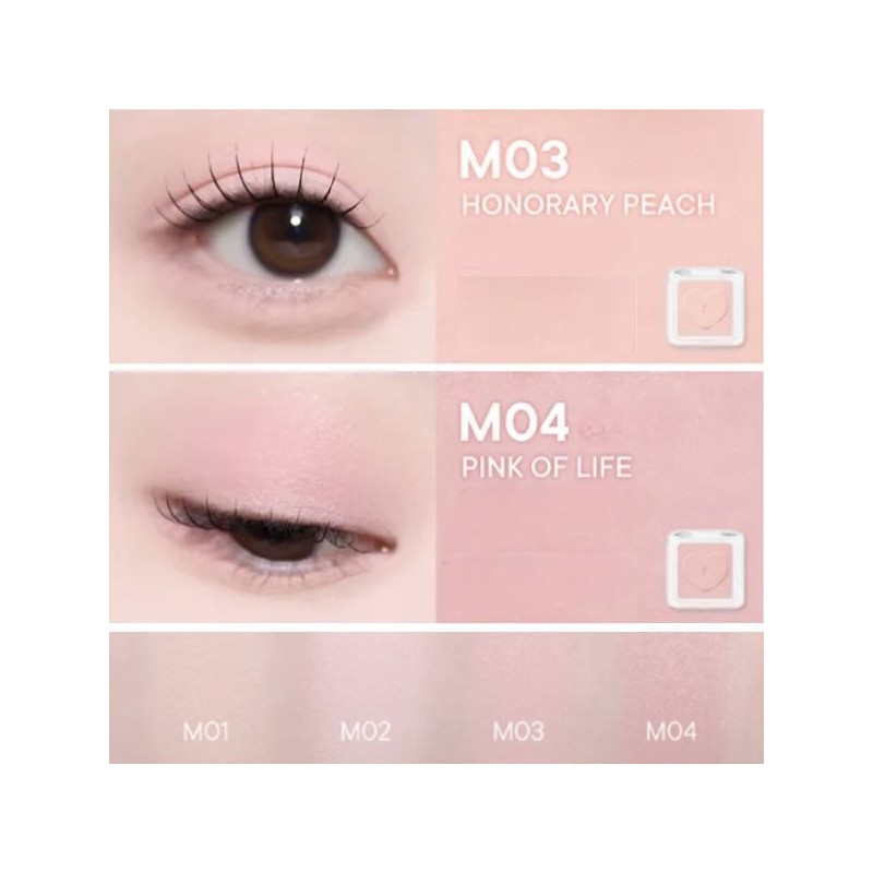 PERIPERA Heart Pocket Single Shadow 2color Set, Color1#$%Color2:M05 Spring Semester-M07