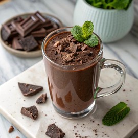 Castle Kitchen Mint Dark Hot Chocolate (2 Pack) Premium Plant Based, Dairy Free, Gluten-Free, Vegan Hot Coca Mix - Just Add Water - 14 oz