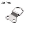 uxcell D Ring Picture Hangers, 36mm x 22mm Silver Tone
