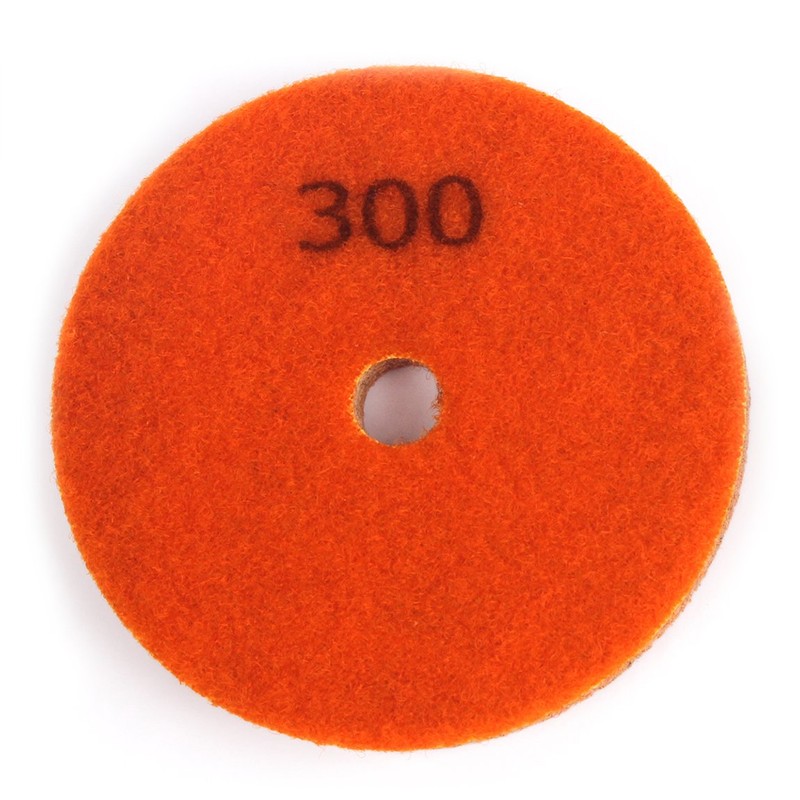 4 Inch Sponge Fiber Polishing Pads 300 Grit Buffing Wheels