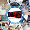 CYMHCHL 17.2" Large Digital Wall Clock Bluetooth Auto Time Sync
