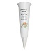 Memorial Grave Flower Pot - 33cm tall Sturdy White Memorial